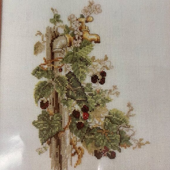 Oehenschläger Garden Water Tap Cross Stitch Chart 24x32cm Floral Plants Design - Picture 4 of 4